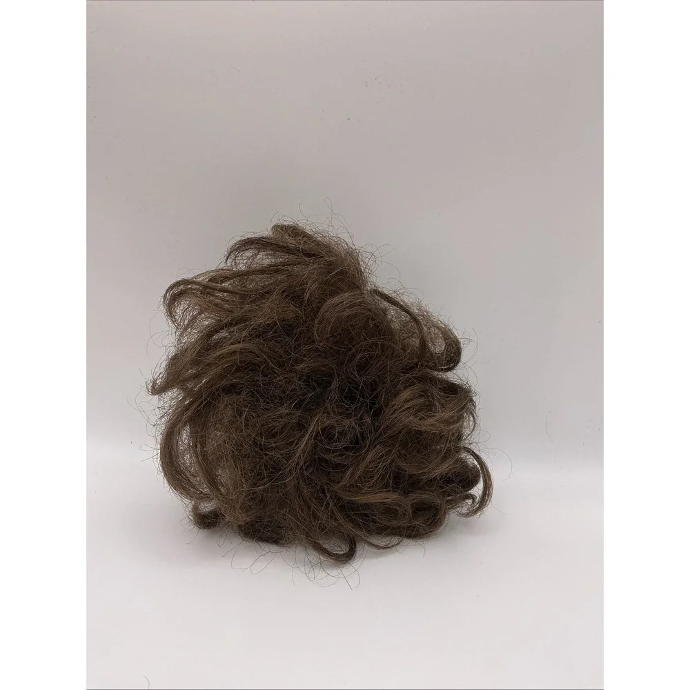Womens Hair Wig Ponytail Curly Scrunchie Brown